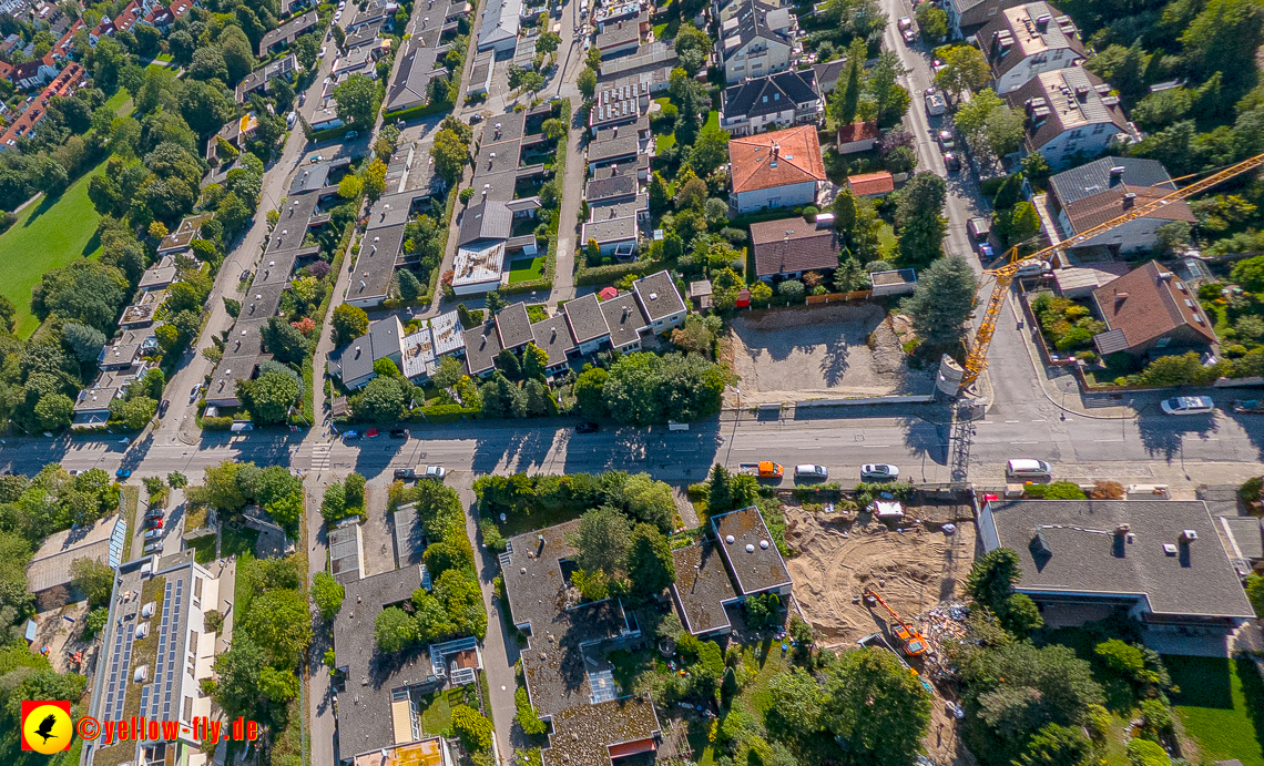 02.09.2022 - Baustelle Grundschule am Karl-Marx-Ring und Villa in der Niederalmstraße 16 in Neuperlach